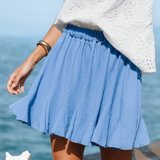 Dreamin' Blue Mini Skirt